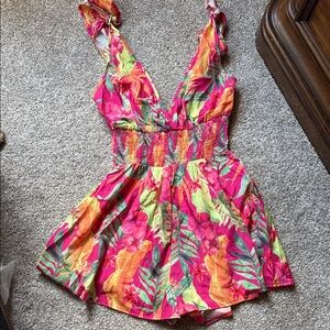 Tropical Floral Romper